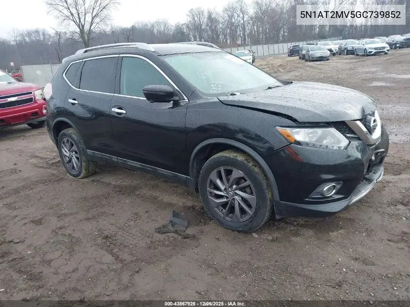 5N1AT2MV5GC739852 2016 Nissan Rogue Sl