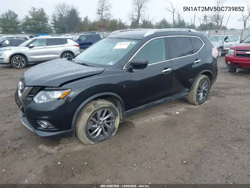 5N1AT2MV5GC739852 2016 Nissan Rogue Sl