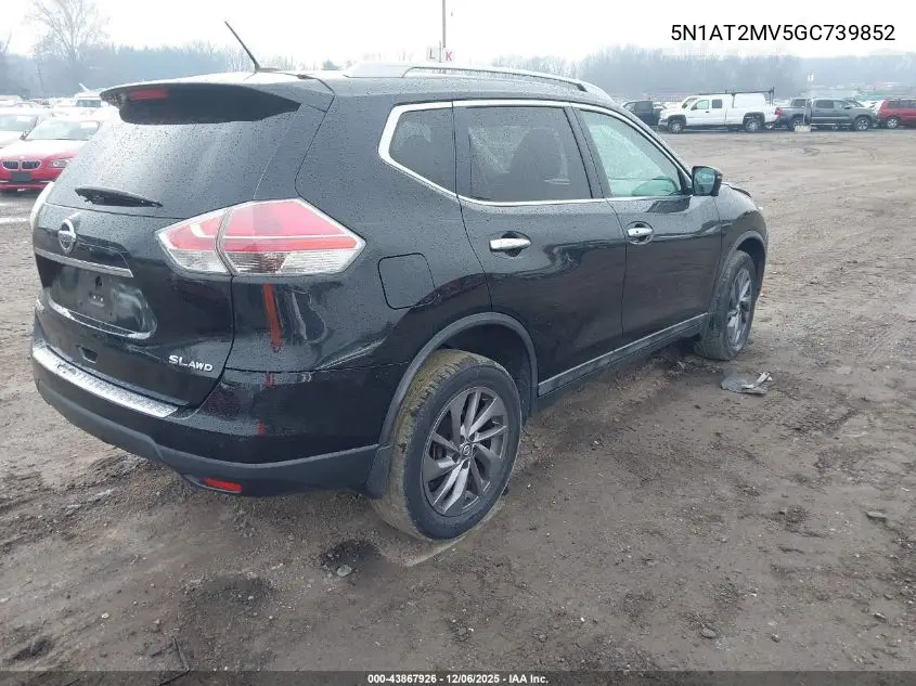 5N1AT2MV5GC739852 2016 Nissan Rogue Sl