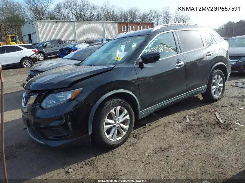 KNMAT2MV2GP657591 2016 Nissan Rogue Sv