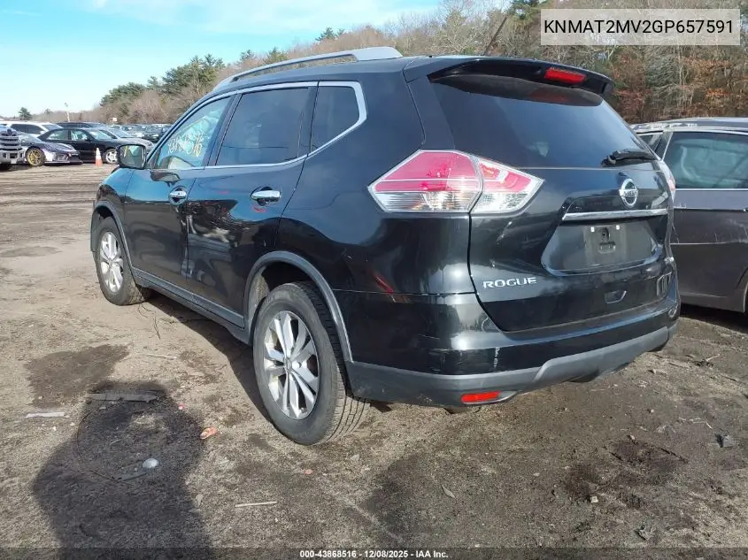 KNMAT2MV2GP657591 2016 Nissan Rogue Sv