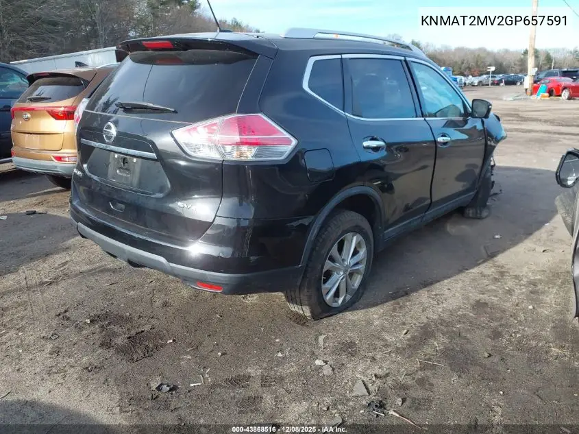 KNMAT2MV2GP657591 2016 Nissan Rogue Sv
