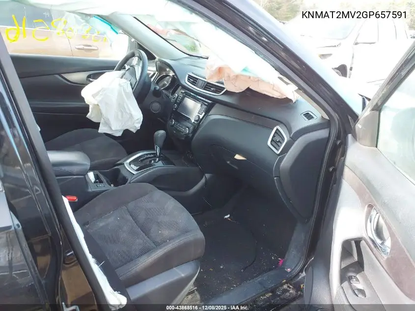 KNMAT2MV2GP657591 2016 Nissan Rogue Sv