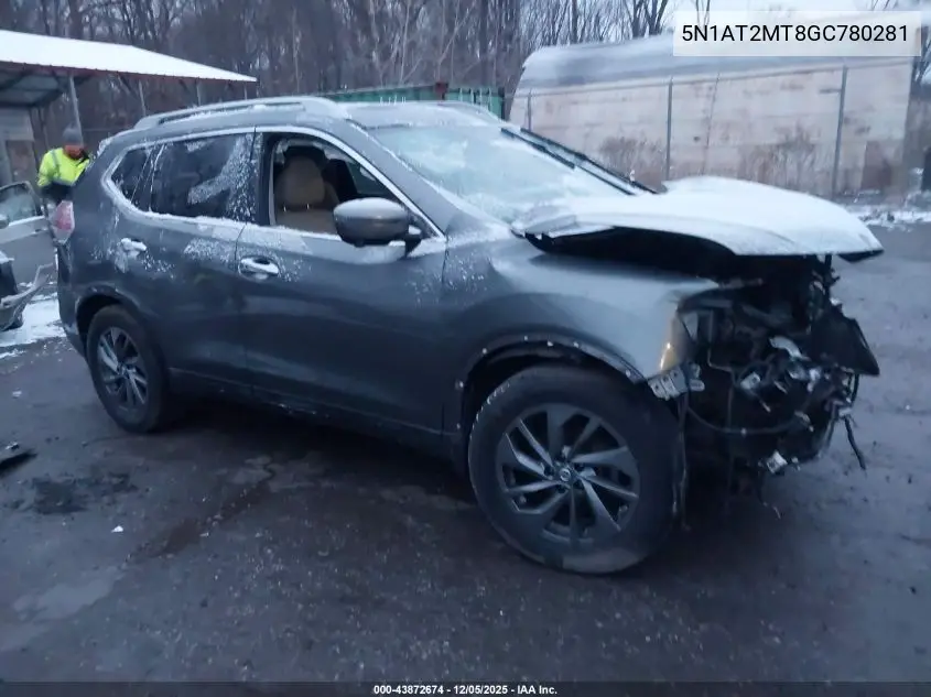 5N1AT2MT8GC780281 2016 Nissan Rogue Sl