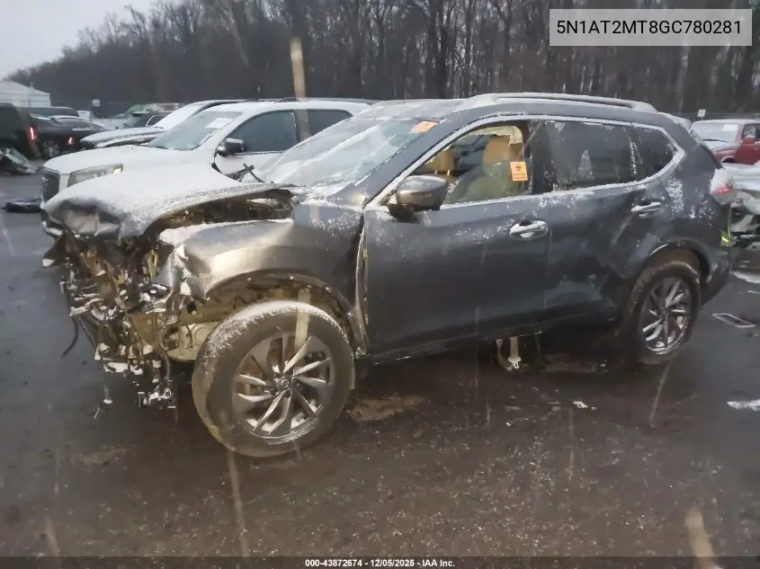 5N1AT2MT8GC780281 2016 Nissan Rogue Sl