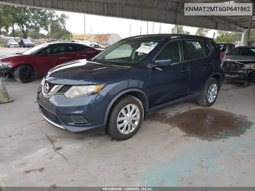 KNMAT2MT6GP641862 2016 Nissan Rogue S