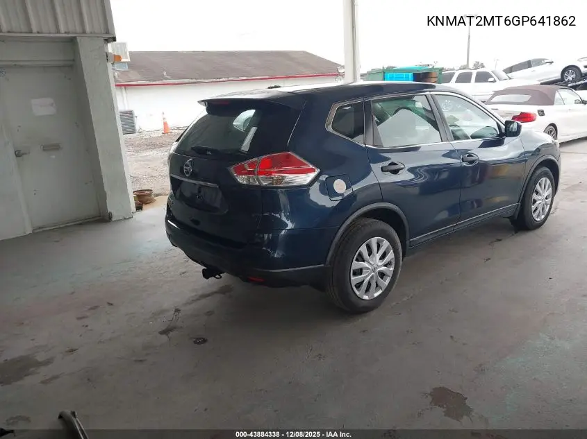 KNMAT2MT6GP641862 2016 Nissan Rogue S