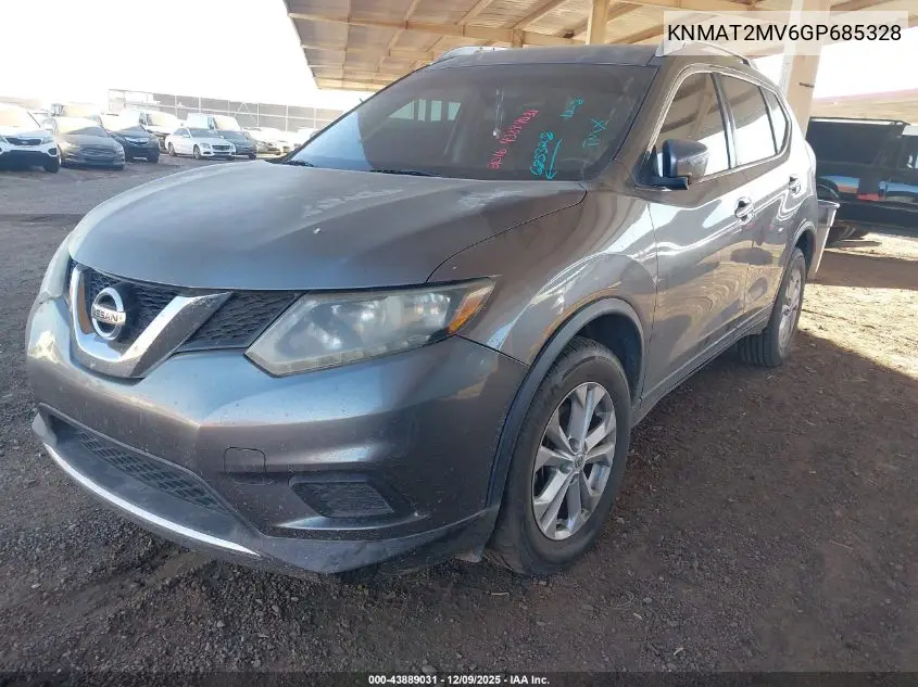 KNMAT2MV6GP685328 2016 Nissan Rogue Sv