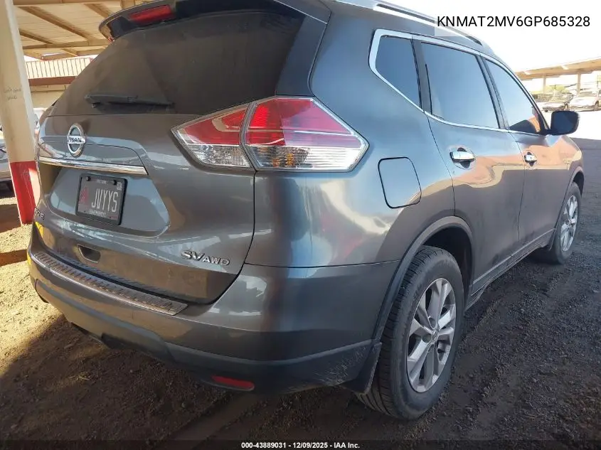 KNMAT2MV6GP685328 2016 Nissan Rogue Sv