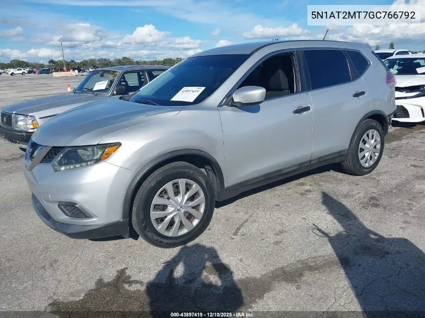 5N1AT2MT7GC766792 2016 Nissan Rogue S/Sl/Sv