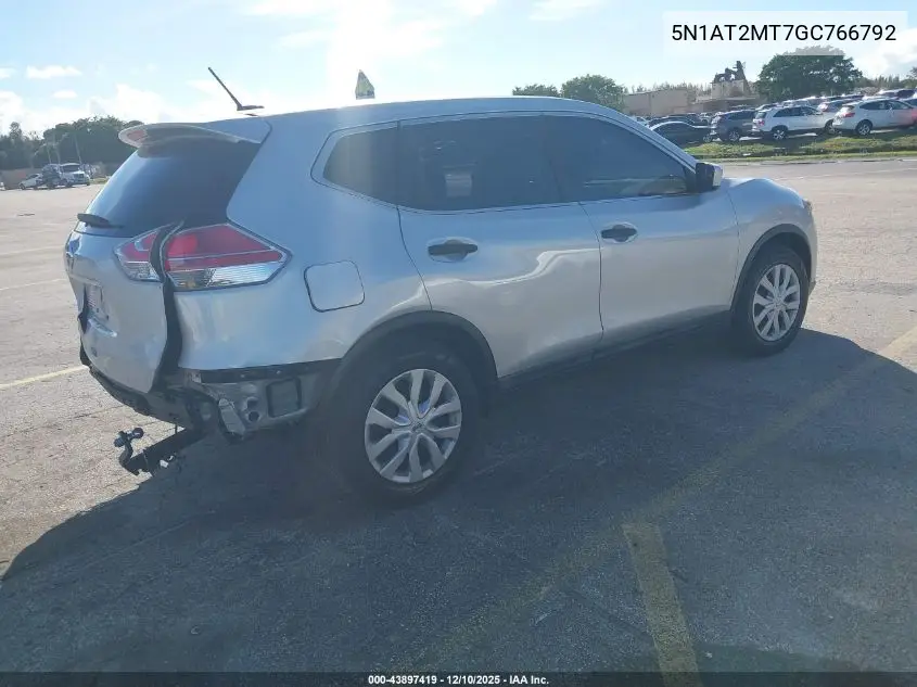 5N1AT2MT7GC766792 2016 Nissan Rogue S/Sl/Sv