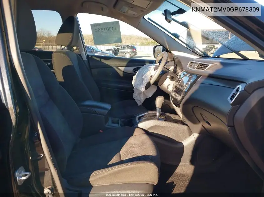 KNMAT2MV0GP678309 2016 Nissan Rogue Sv