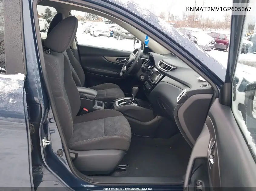 KNMAT2MV1GP605367 2016 Nissan Rogue S