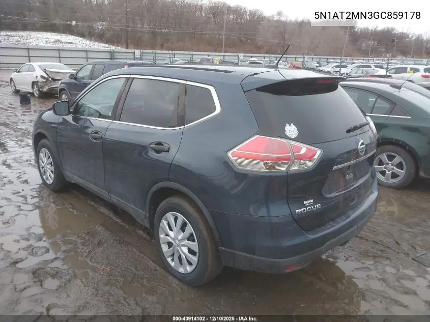 5N1AT2MN3GC859178 2016 Nissan Rogue S