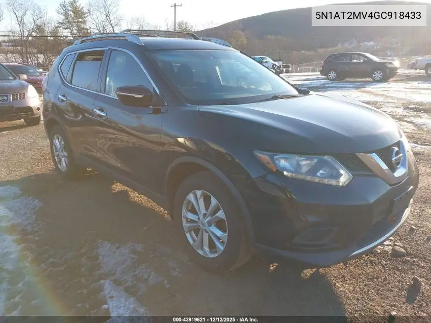 5N1AT2MV4GC918433 2016 Nissan Rogue Sv