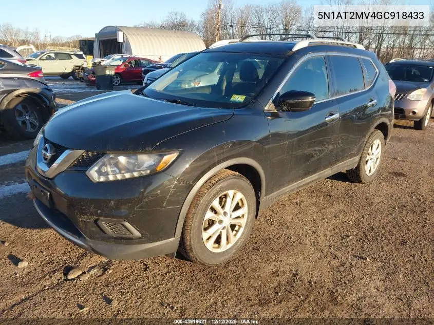 5N1AT2MV4GC918433 2016 Nissan Rogue Sv