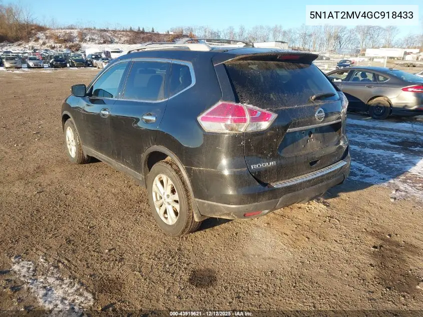 5N1AT2MV4GC918433 2016 Nissan Rogue Sv