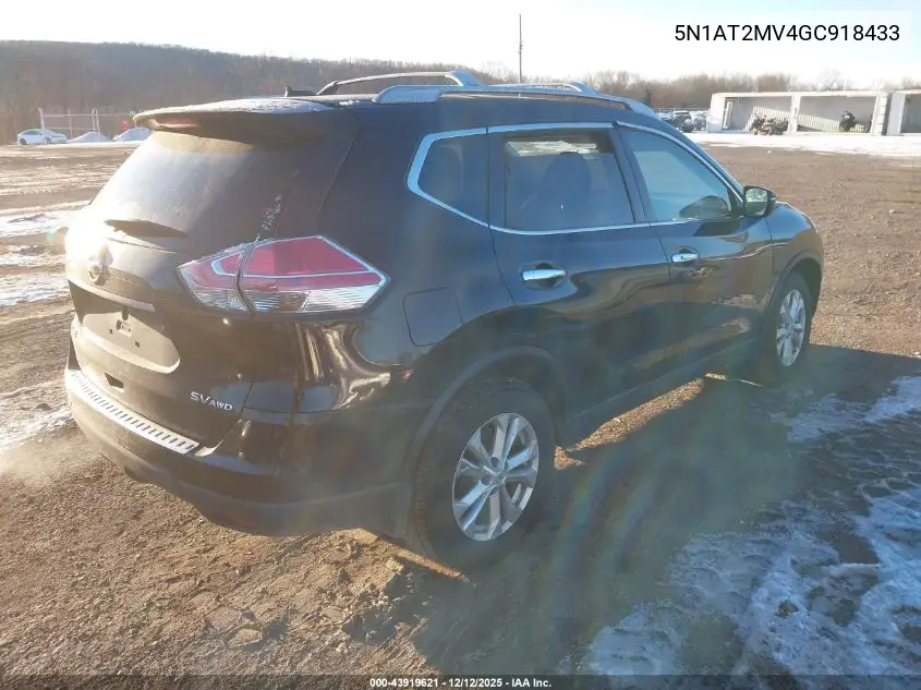 5N1AT2MV4GC918433 2016 Nissan Rogue Sv