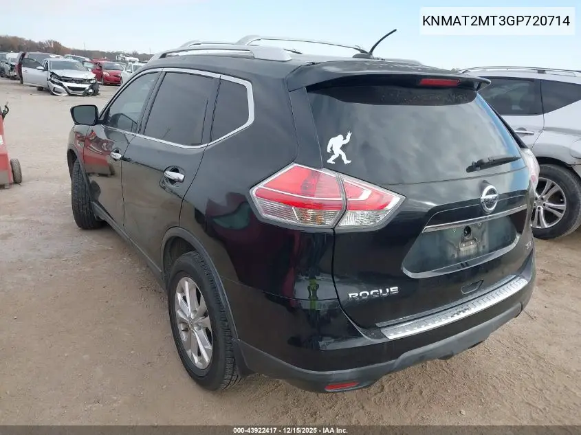 KNMAT2MT3GP720714 2016 Nissan Rogue Sv