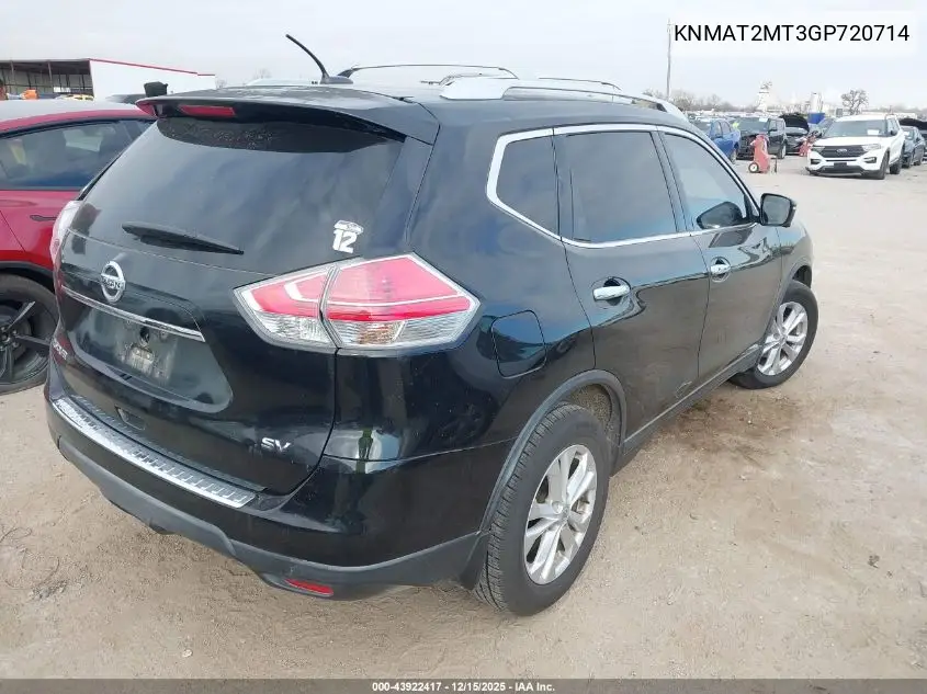 KNMAT2MT3GP720714 2016 Nissan Rogue Sv