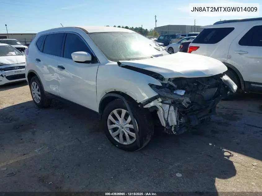 JN8AT2MTXGW014009 2016 Nissan Rogue S