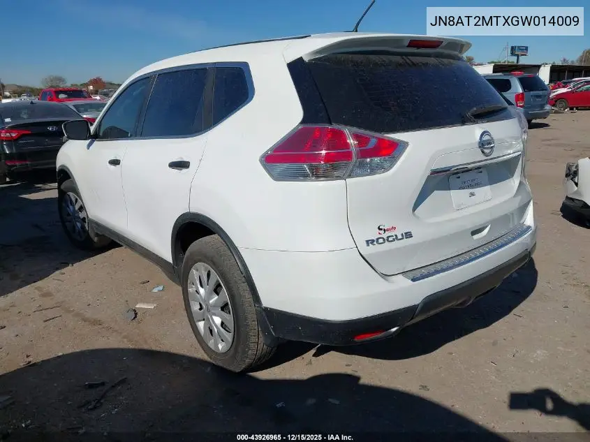 JN8AT2MTXGW014009 2016 Nissan Rogue S