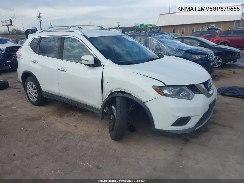 KNMAT2MV5GP679665 2016 Nissan Rogue S