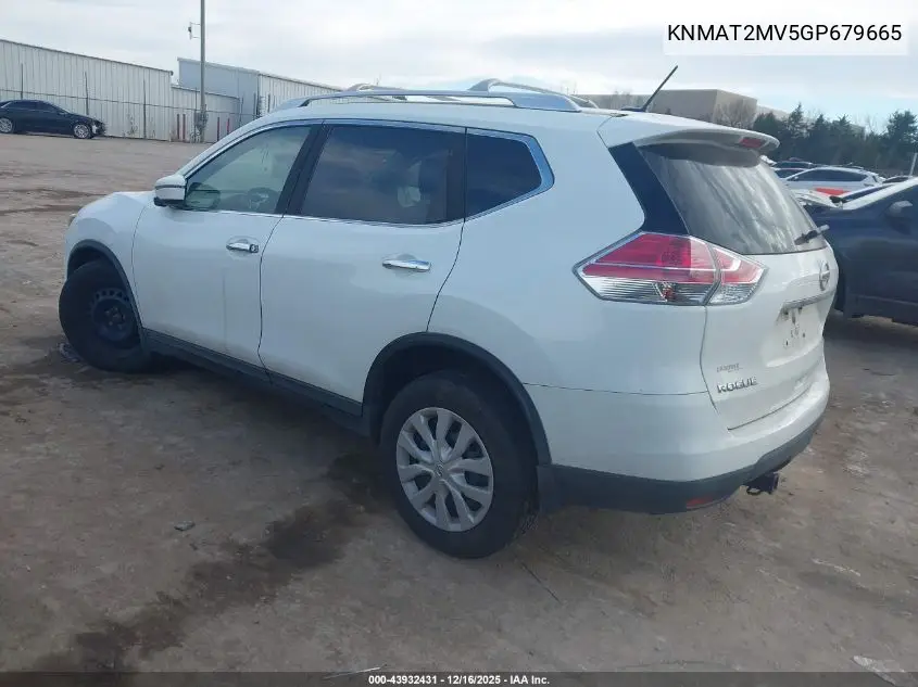 KNMAT2MV5GP679665 2016 Nissan Rogue S
