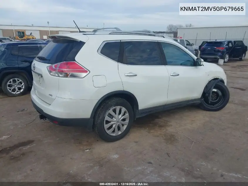 KNMAT2MV5GP679665 2016 Nissan Rogue S