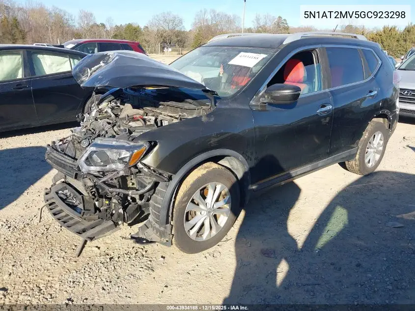 5N1AT2MV5GC923298 2016 Nissan Rogue Sv