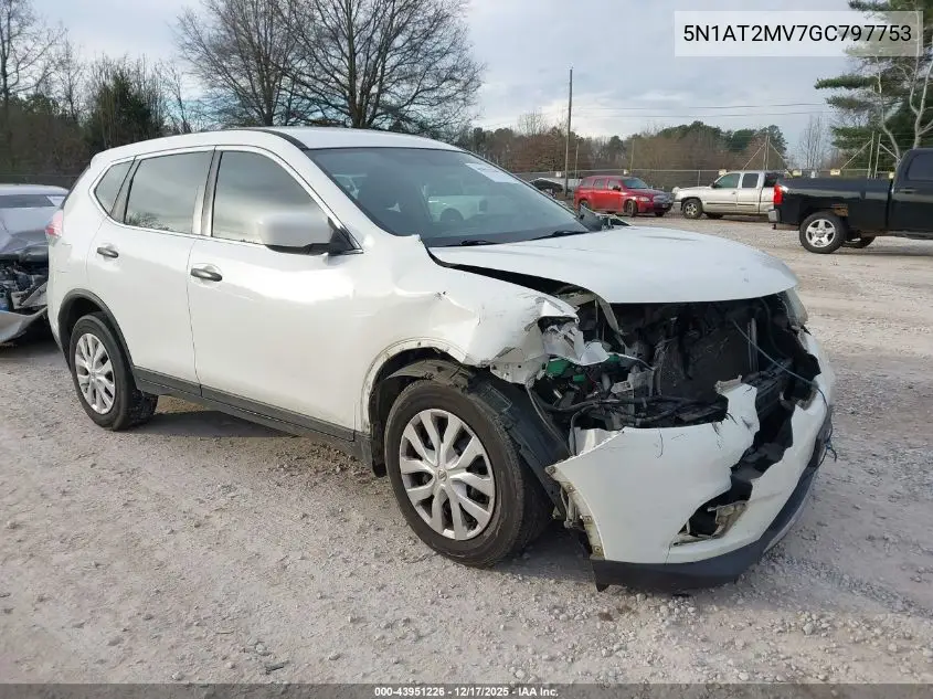 5N1AT2MV7GC797753 2016 Nissan Rogue S/Sl/Sv