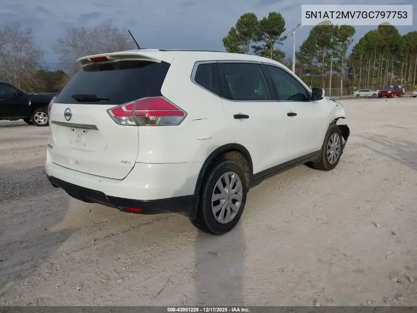 5N1AT2MV7GC797753 2016 Nissan Rogue S/Sl/Sv