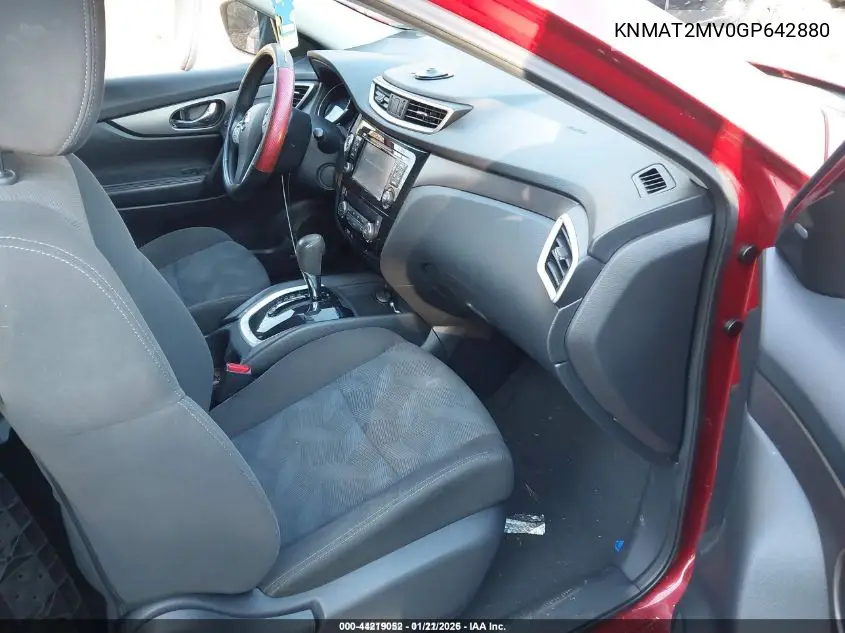 KNMAT2MV0GP642880 2016 Nissan Rogue Sv
