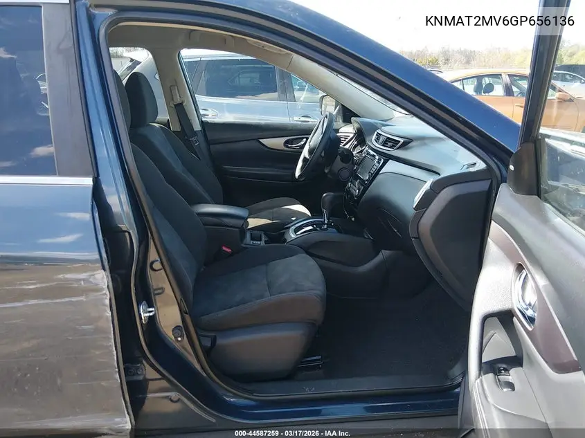 KNMAT2MV6GP656136 2016 Nissan Rogue Sv