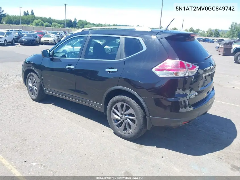 5N1AT2MV0GC849742 2016 Nissan Rogue Sl