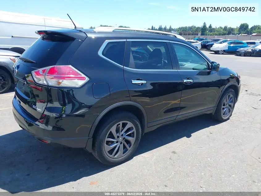 5N1AT2MV0GC849742 2016 Nissan Rogue Sl