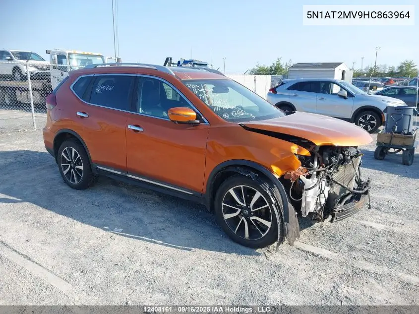 5N1AT2MV9HC863964 2017 Nissan Rogue Sv/Sl