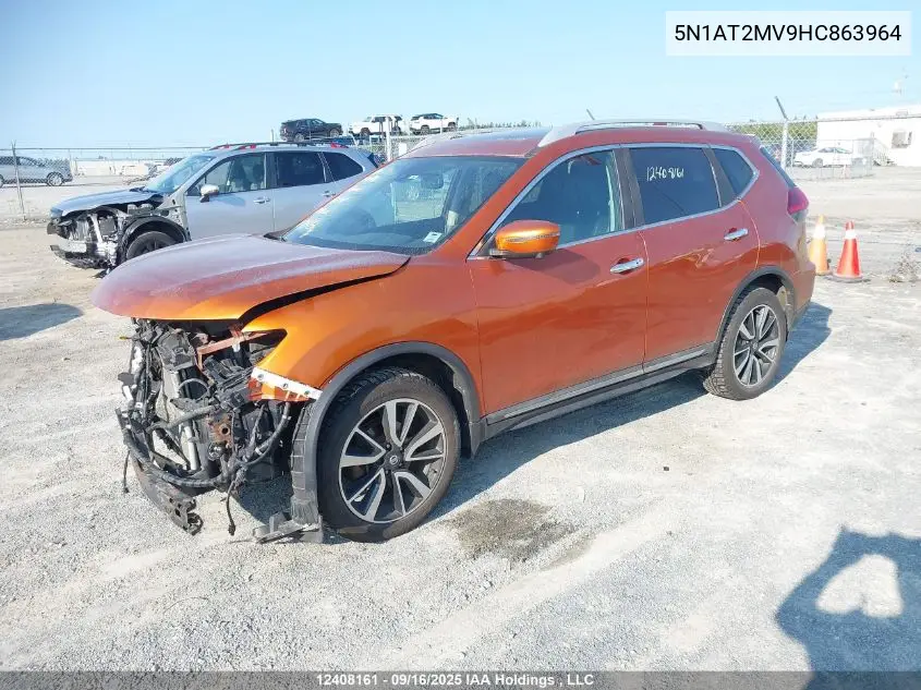 5N1AT2MV9HC863964 2017 Nissan Rogue Sv/Sl