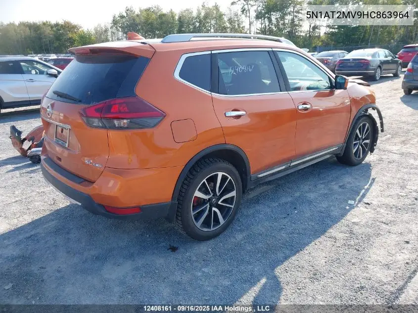5N1AT2MV9HC863964 2017 Nissan Rogue Sv/Sl