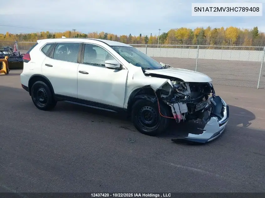 5N1AT2MV3HC789408 2017 Nissan Rogue Sv/Sl