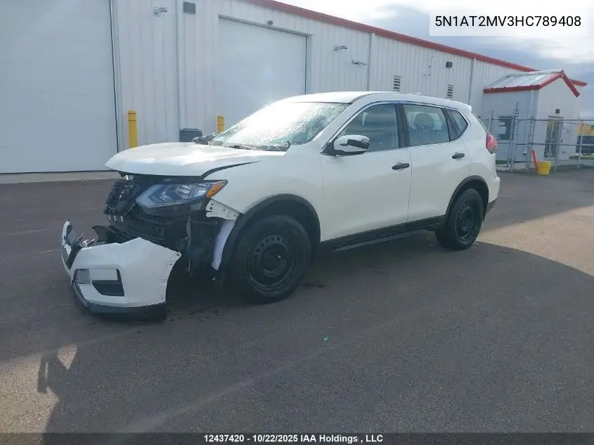 5N1AT2MV3HC789408 2017 Nissan Rogue Sv/Sl