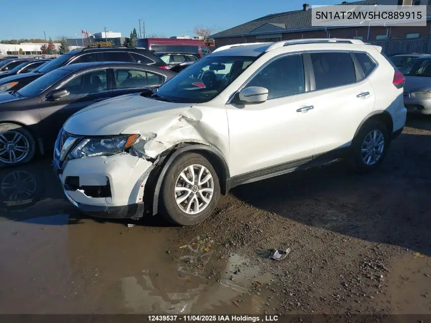 5N1AT2MV5HC889915 2017 Nissan Rogue Sv/Sl