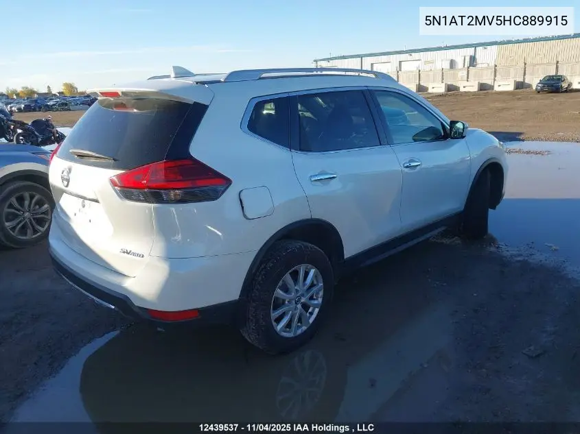 5N1AT2MV5HC889915 2017 Nissan Rogue Sv/Sl