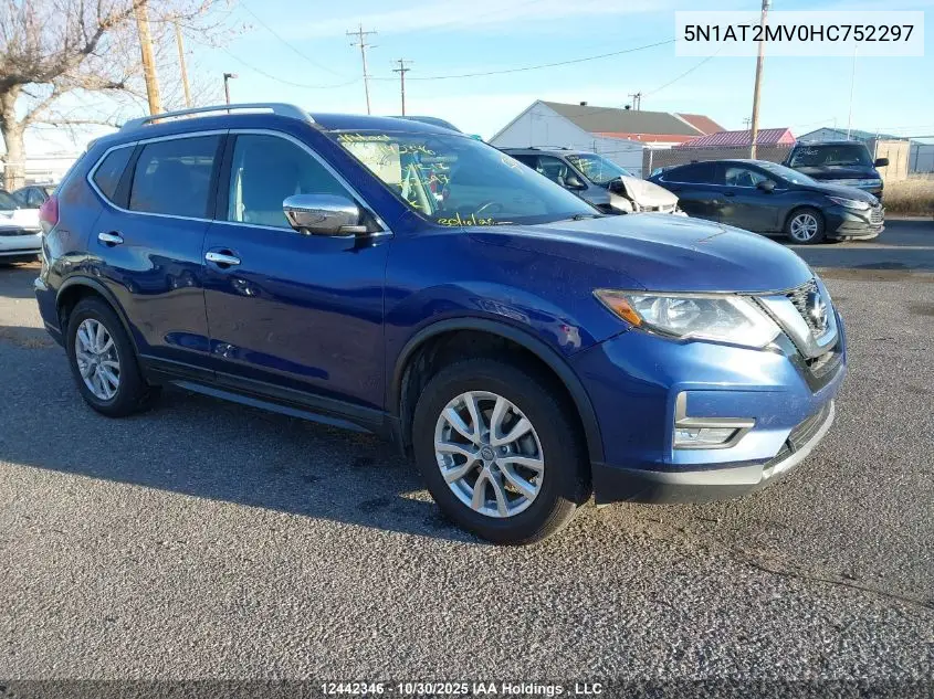5N1AT2MV0HC752297 2017 Nissan Rogue Sv/Sl