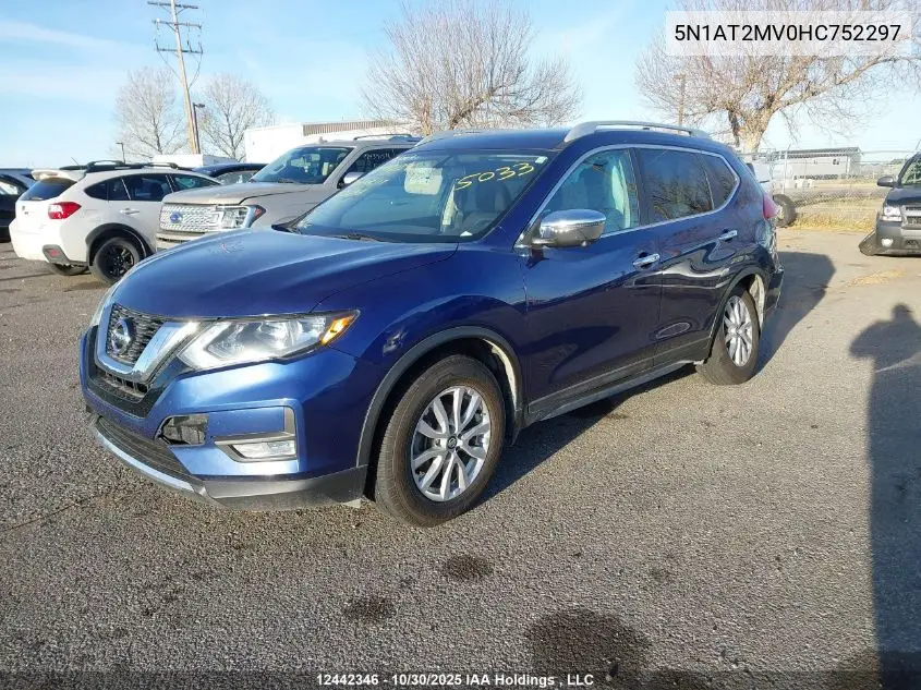 5N1AT2MV0HC752297 2017 Nissan Rogue Sv/Sl