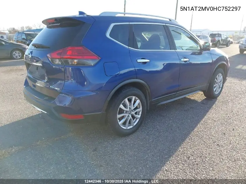 5N1AT2MV0HC752297 2017 Nissan Rogue Sv/Sl