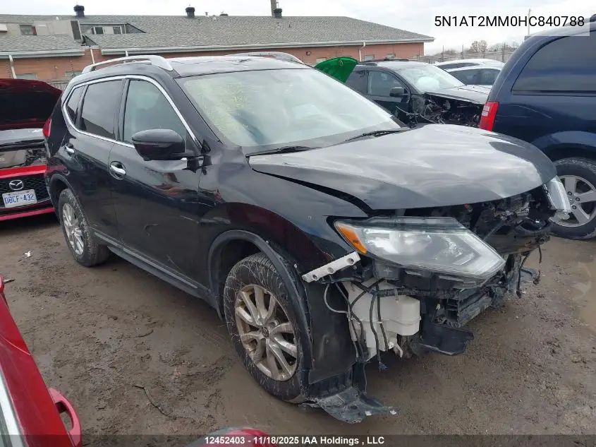 5N1AT2MM0HC840788 2017 Nissan Rogue S