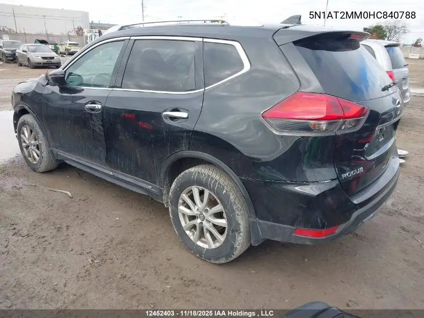 5N1AT2MM0HC840788 2017 Nissan Rogue S