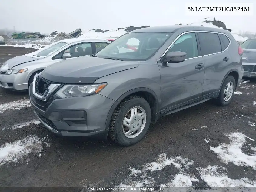 5N1AT2MT7HC852461 2017 Nissan Rogue S/Sl