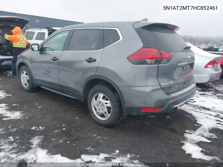 5N1AT2MT7HC852461 2017 Nissan Rogue S/Sl